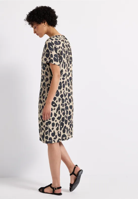 Gemustertes Twill-Kleid