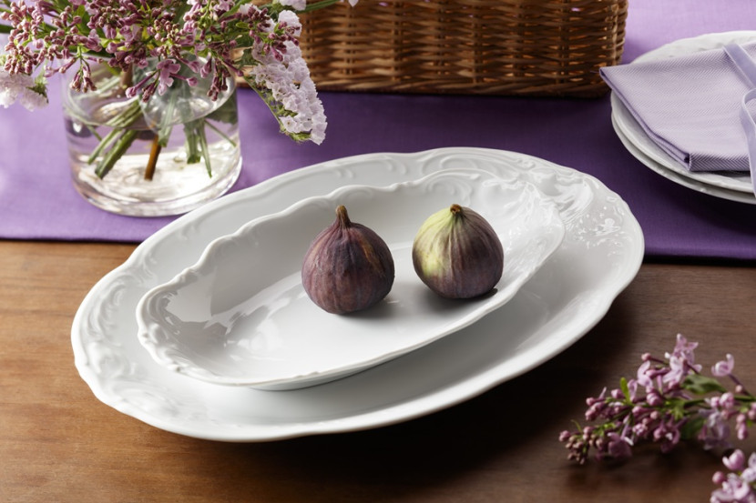 Półmisek owalny 24 cm Fryderyka Biała C001
