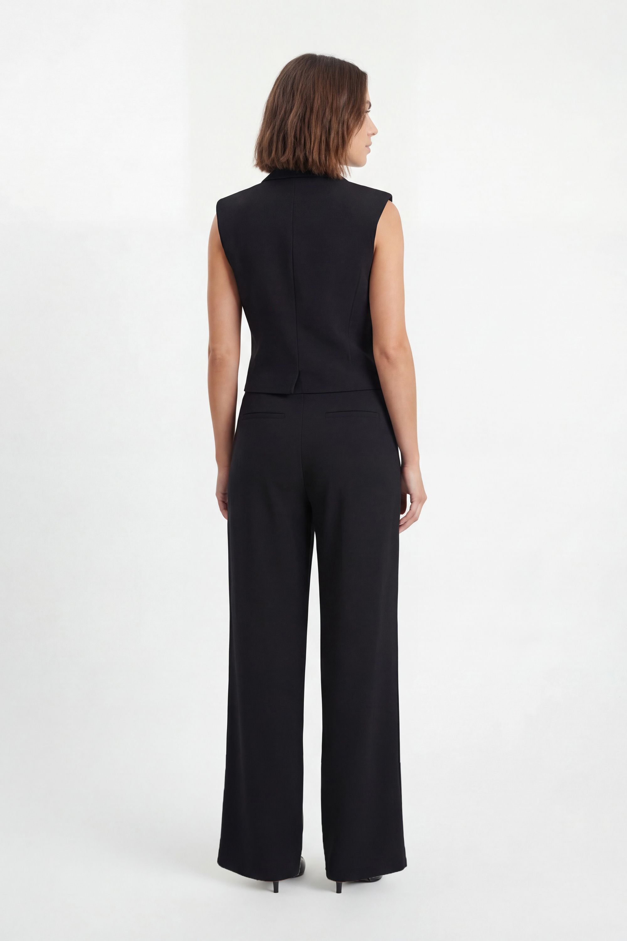 KarenMillen Soft Tailored High Waist Wide Leg Trouser