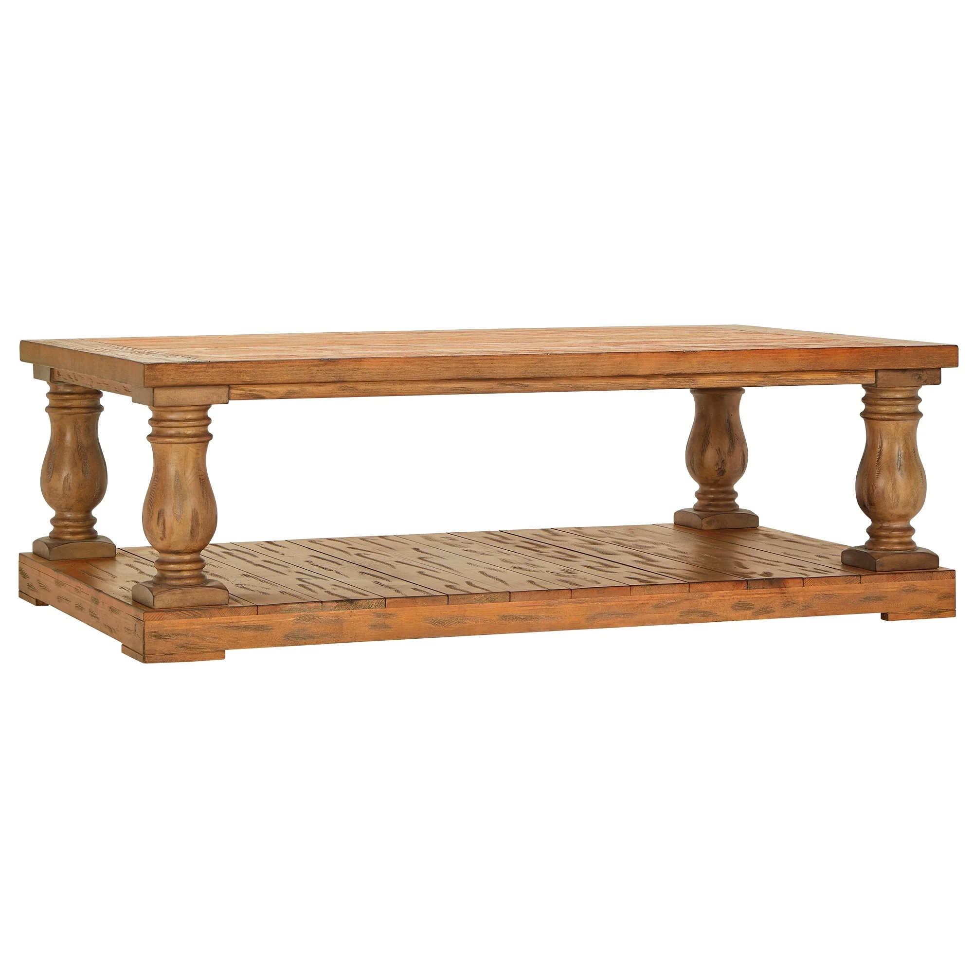 Edmaire Light Natural Baluster 55-inch Coffee Table by iNSPIRE Q Artisan