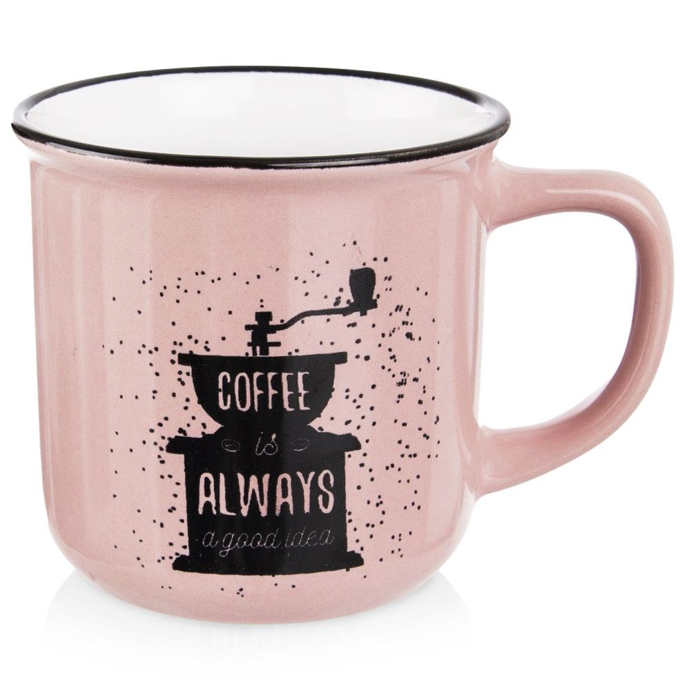 Kubek do kawy herbaty ziół ceramiczny 370 ml