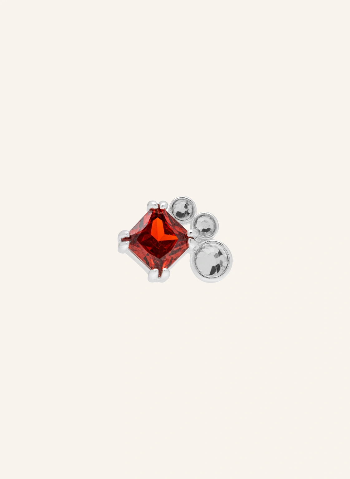 LULU Copenhagen Ohrstecker GALA RED BLING RIGHT