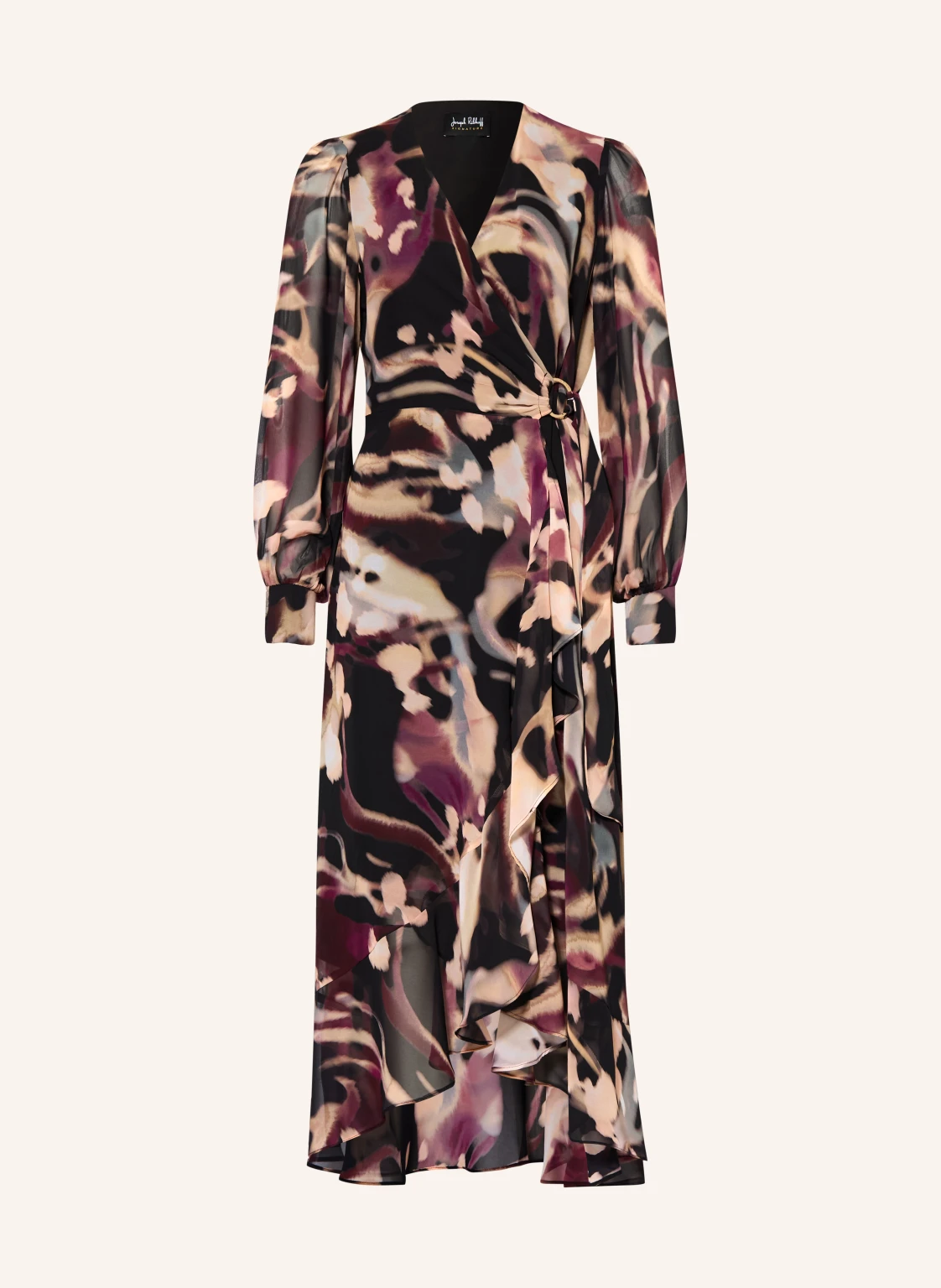 Joseph Ribkoff SIGNATURE Cocktailkleid in Wickeloptik mit Volants