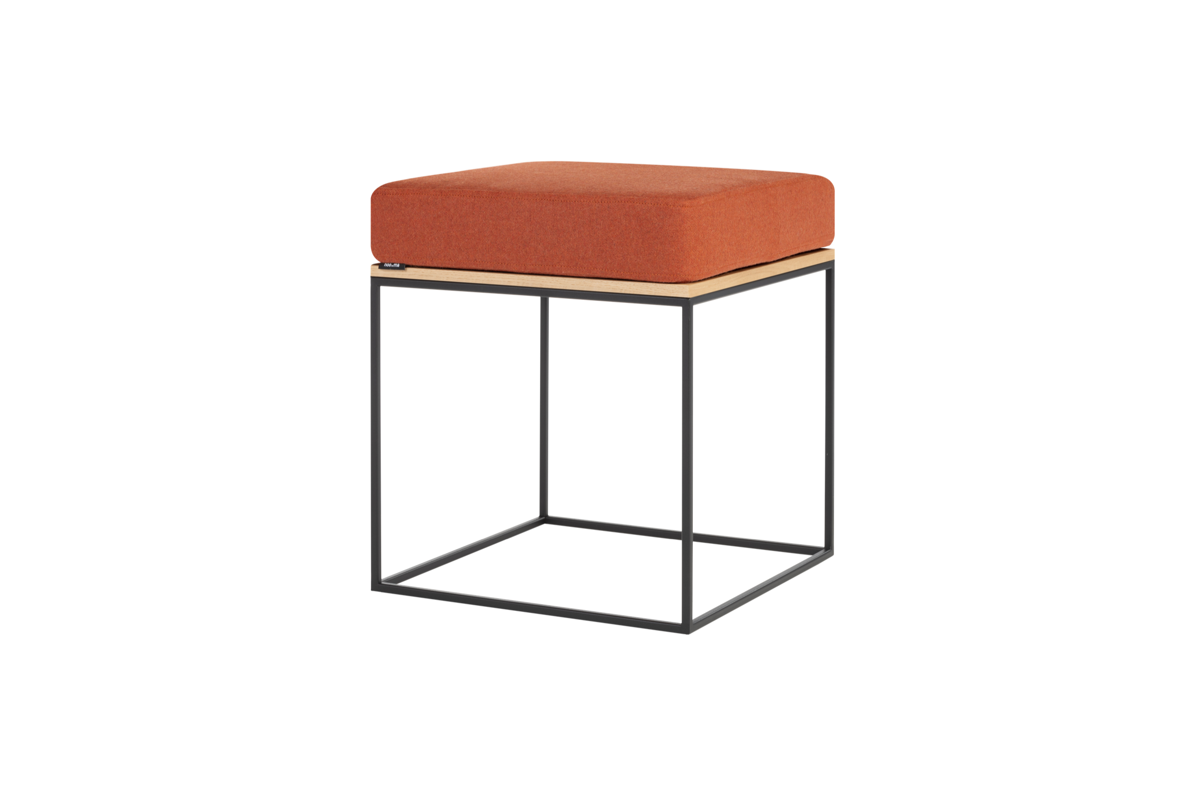 noo.ma FEO Poef - Oak / Terracotta Wool