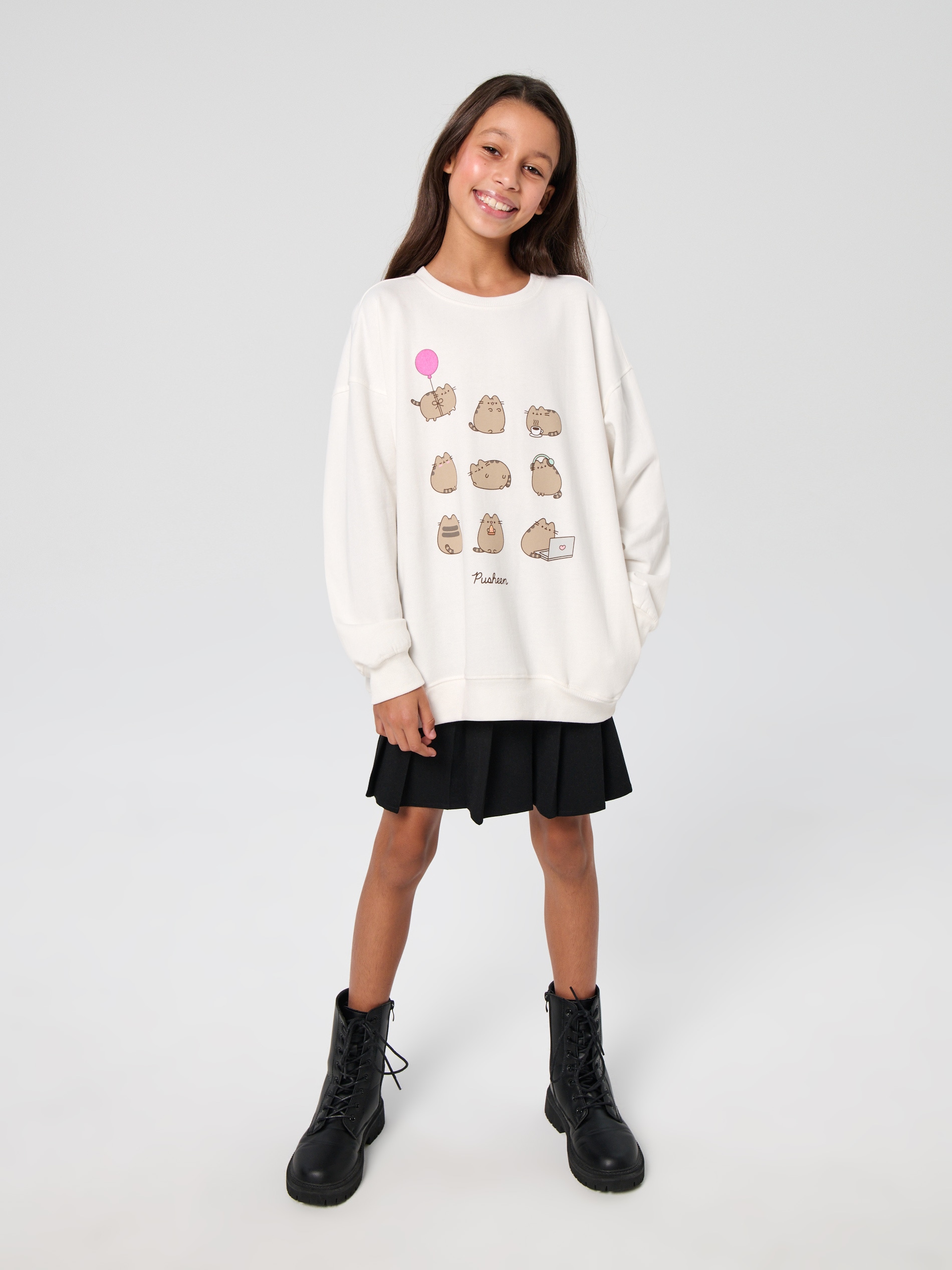 Bluza crewneck z nadrukiem Pusheen the Cat