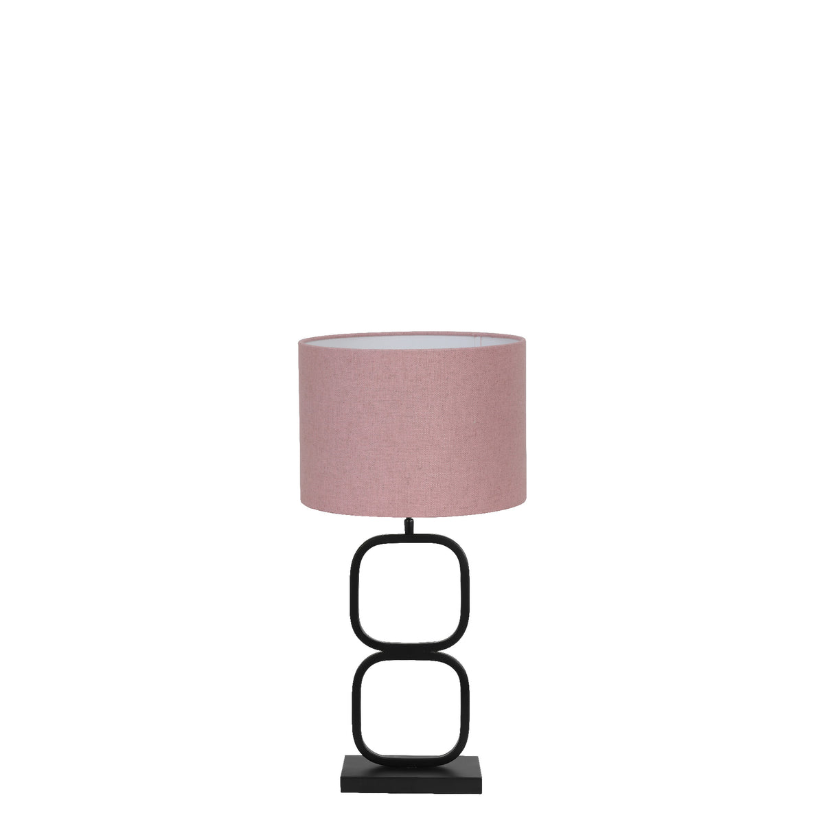 Light & Living tafellamp Lutika/Livigno - zwart, roze - 30x30x67cm