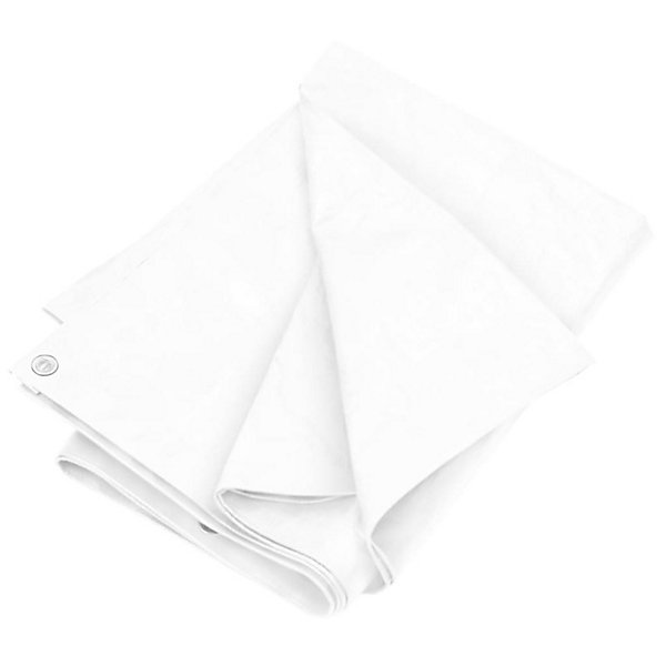 Bâche 180 g m² 4x8 m Blanc PEHD