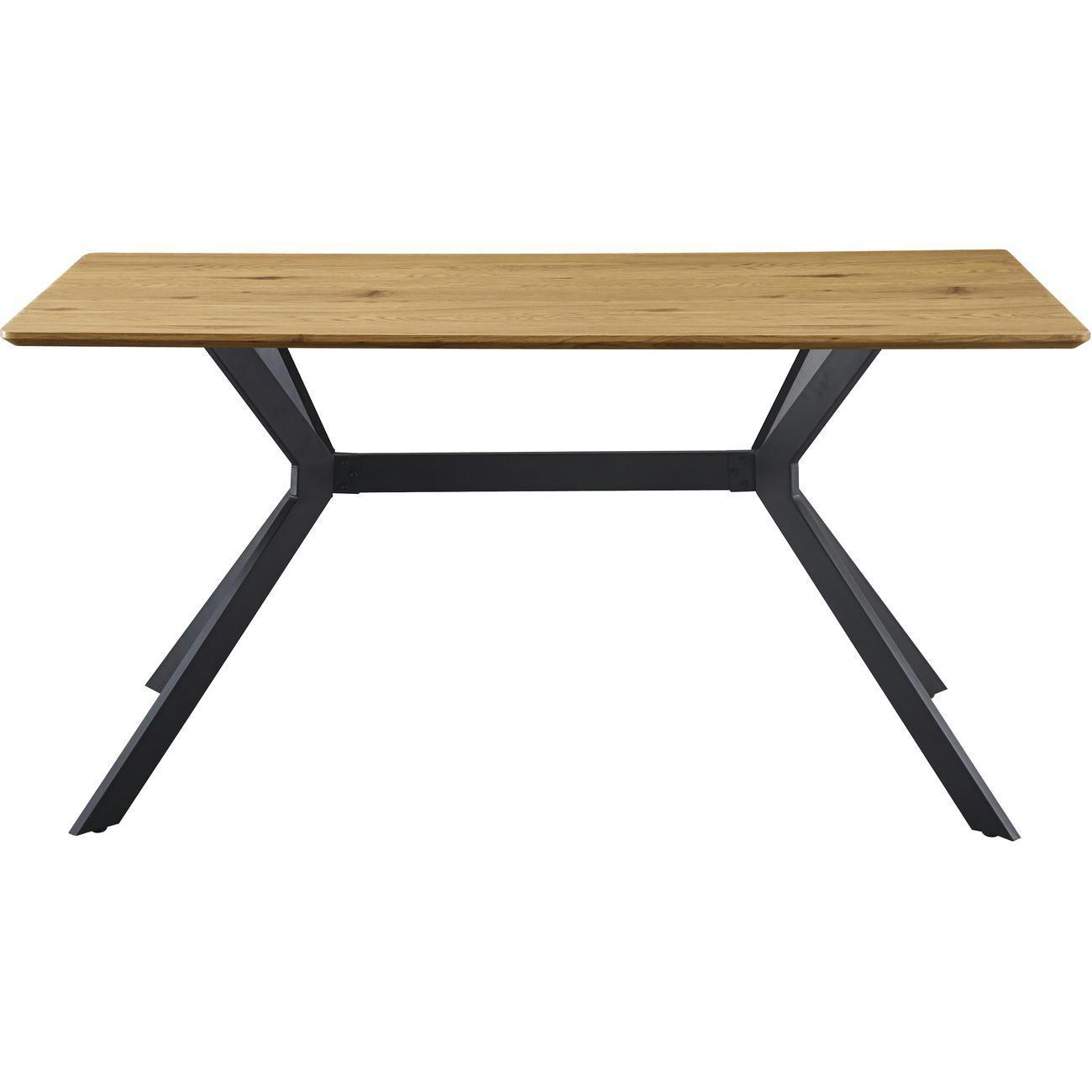 KRISSEN - Table à manger en Bois 6 personnes Marron