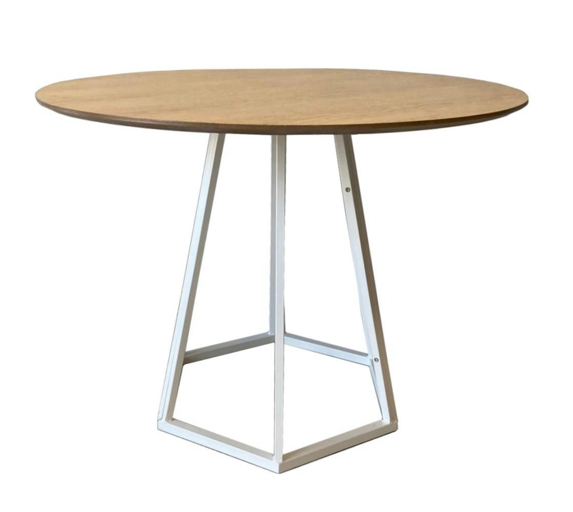 HEXAGONE - Table repas ronde bois D100