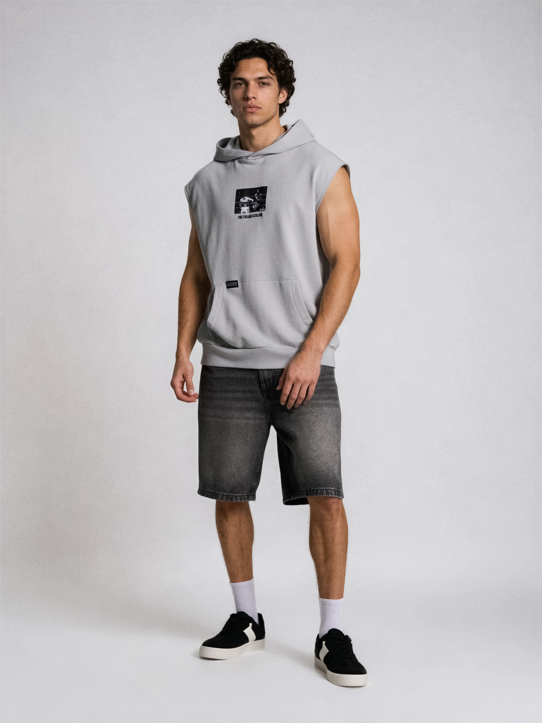 Bluza z kapturem z nadrukiem Rocky Balboa