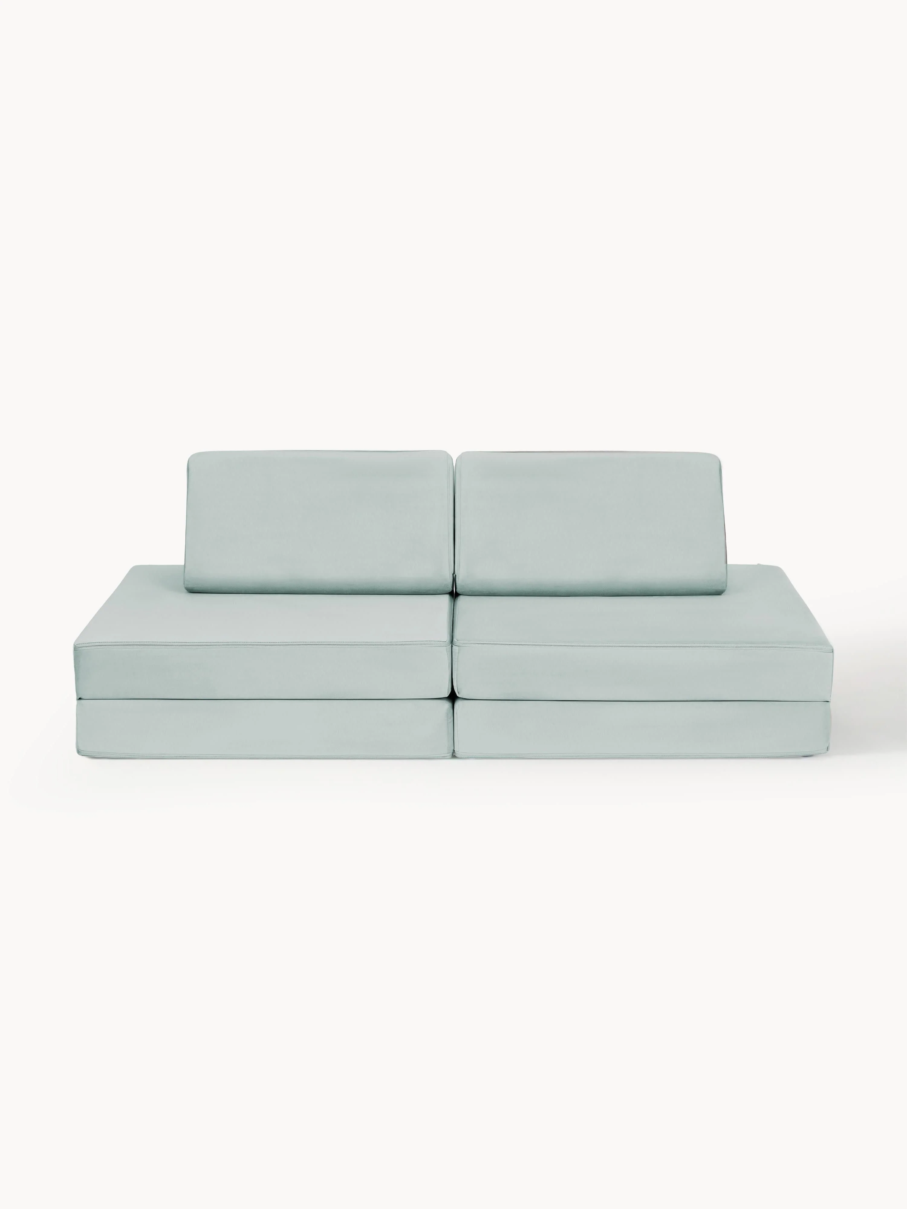 Modulares Samt-Spielsofa Mila, handgefertigt