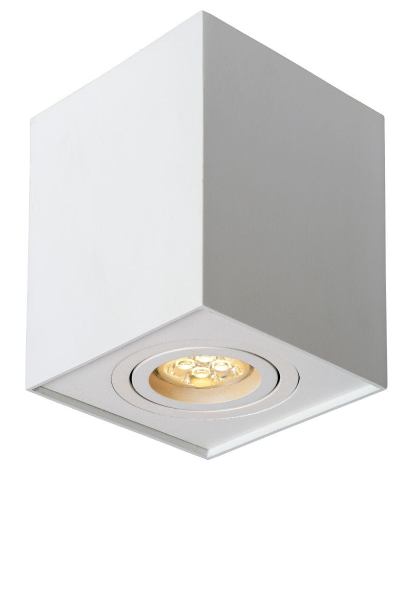 Spot kwadratowy biały TUBE1xGU10x50W wym:12,5x9,5x9,5cm IP20 Lucide