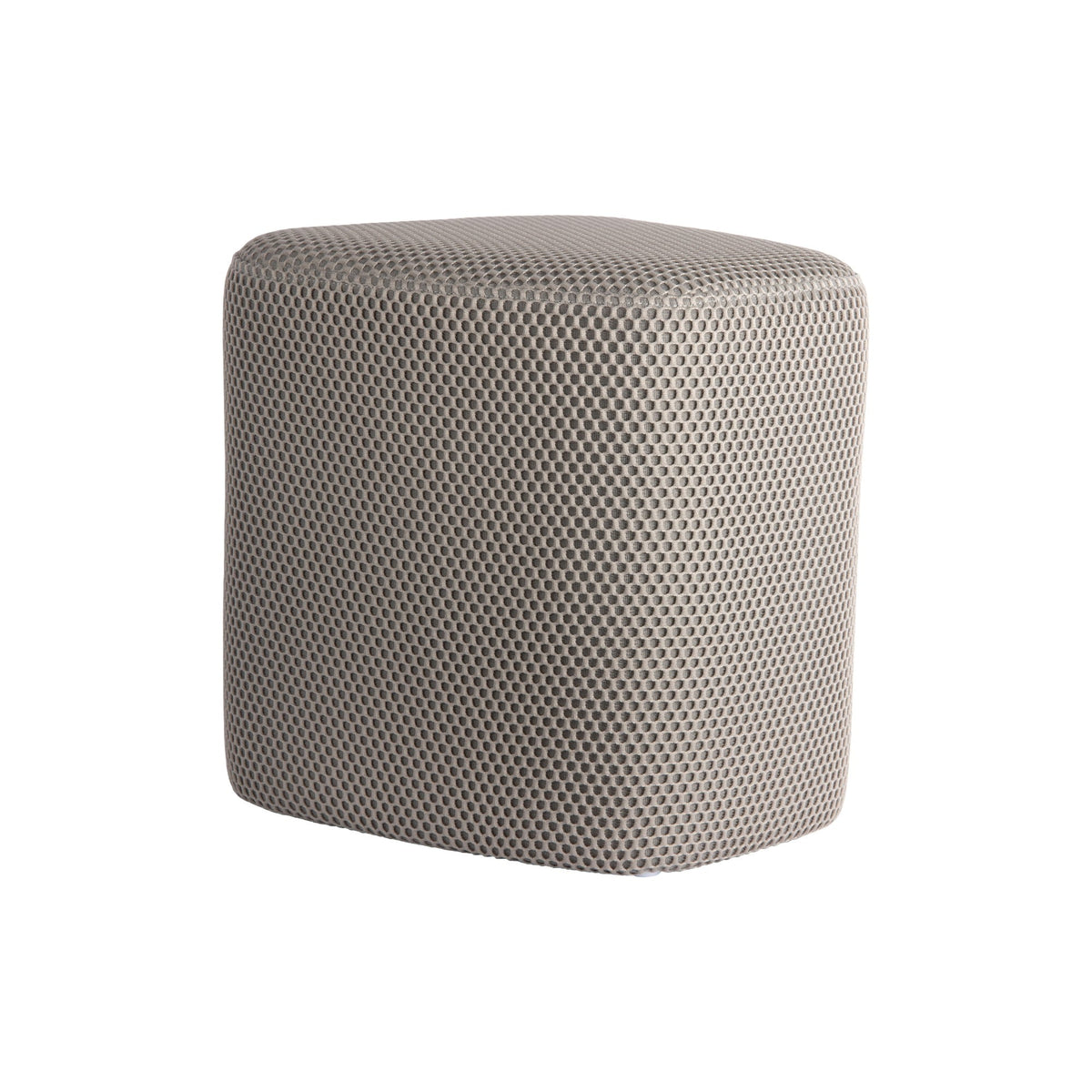 Leitmotiv poef Retro Mesh - grijs - 36x36x36cm