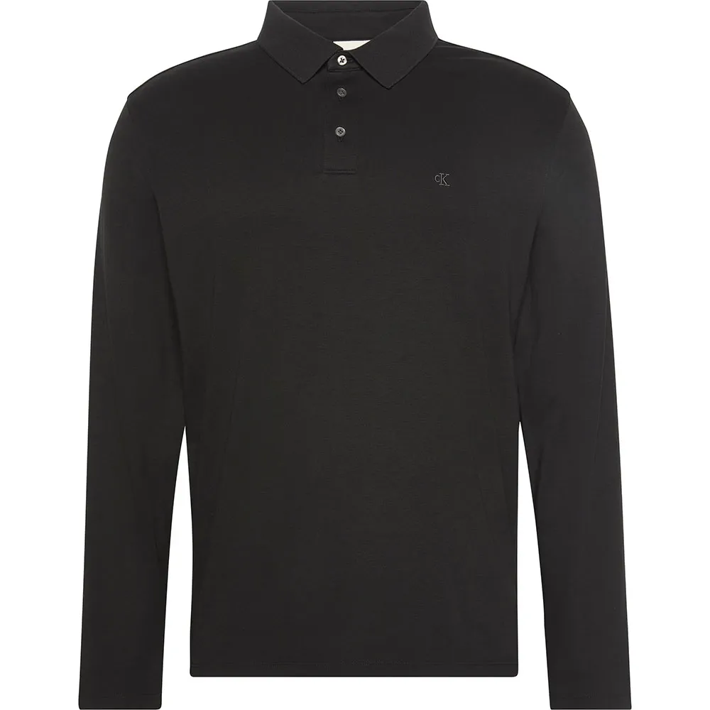 Calvin Klein Supima long sleeve polo