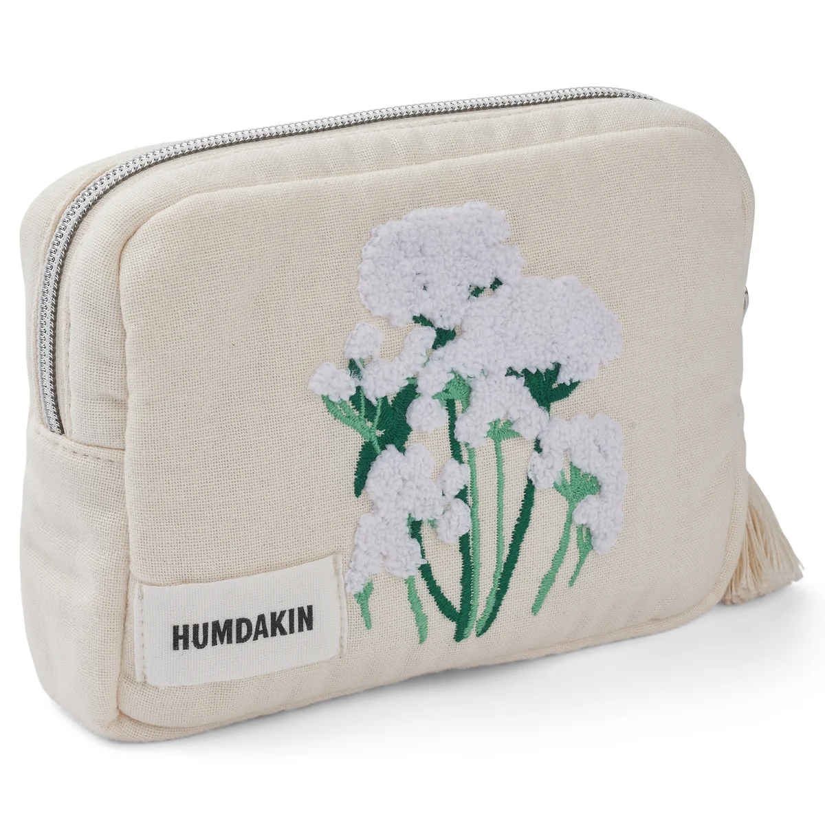 Humdakin - Kosmetiktasche mit Stickerei, shell