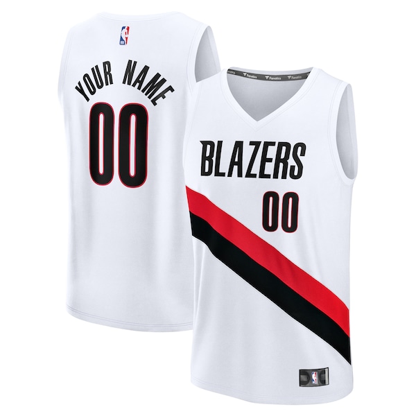 Portland Trail Blazers  Fast Break Replica Custom Jersey - Association Edition - White