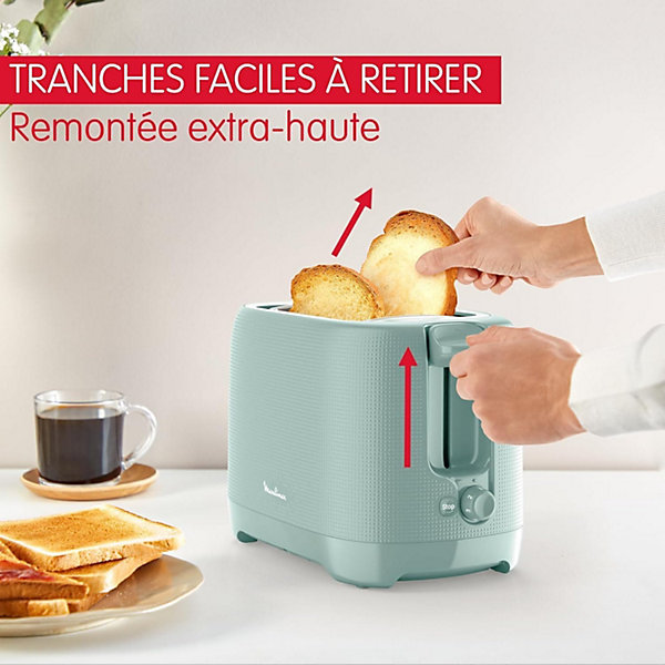 Grille-Pain 2 Fentes Eucalyptus 850W