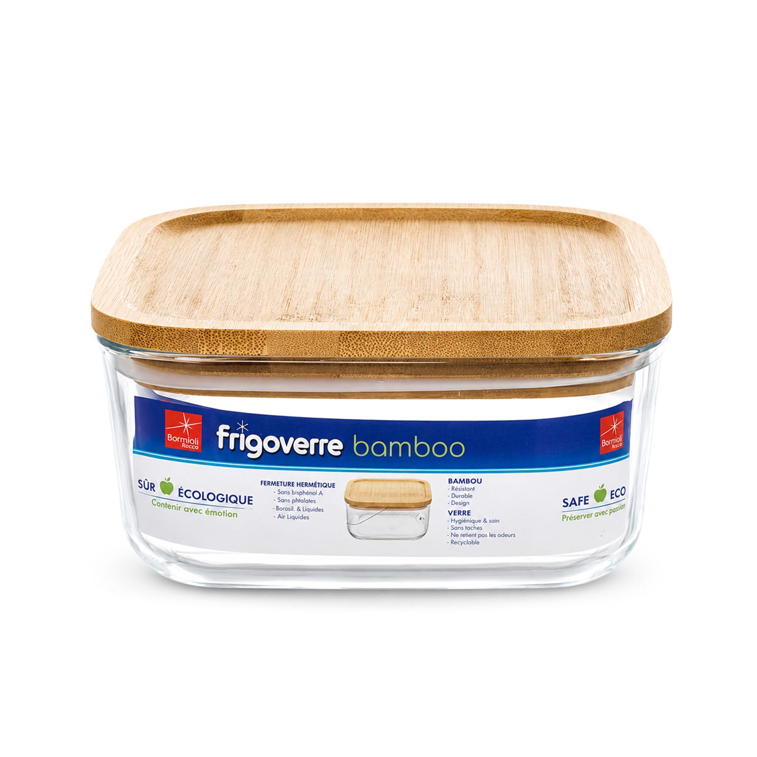 Contenitore alimentare vetro 10x10 cm Frigoverre