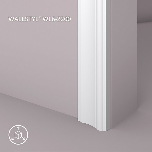Encadrement de porte NMC WALLSTYL WL6-2200 Moulure décorative Cimaise Moulure frise