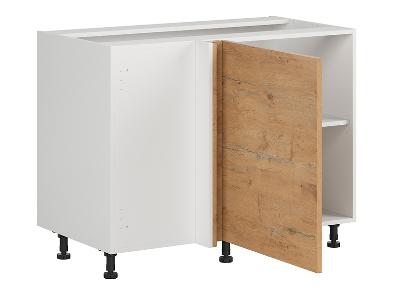 Szafka dolna Hamper lewa dąb lancelot zabudowuje naroże 125x65 cm