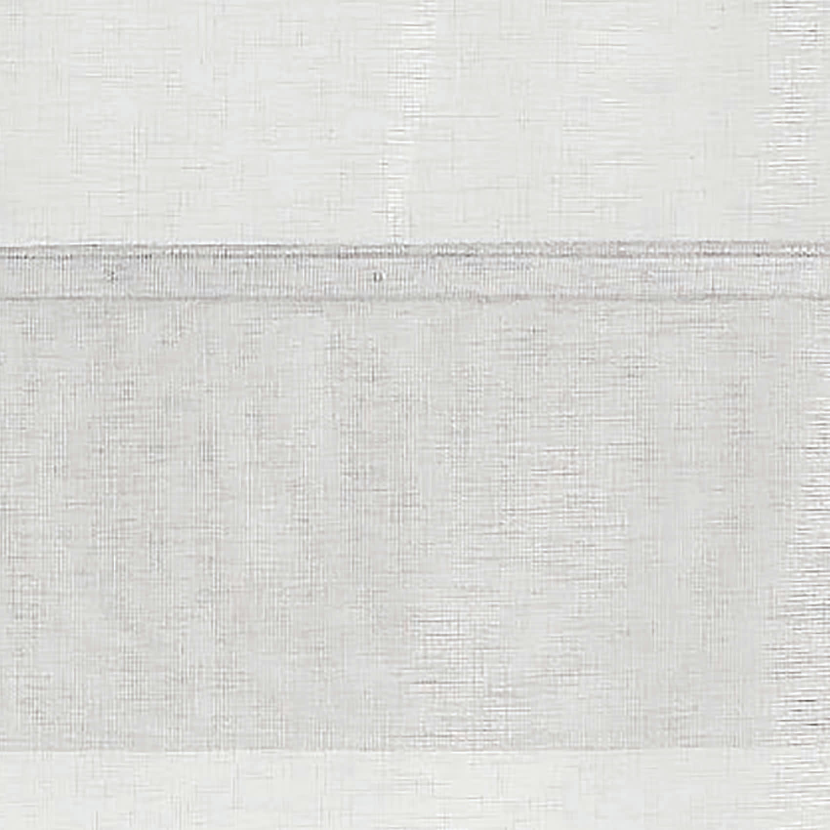 - Store bateau en étamine unie polyester blanc 60x180cm