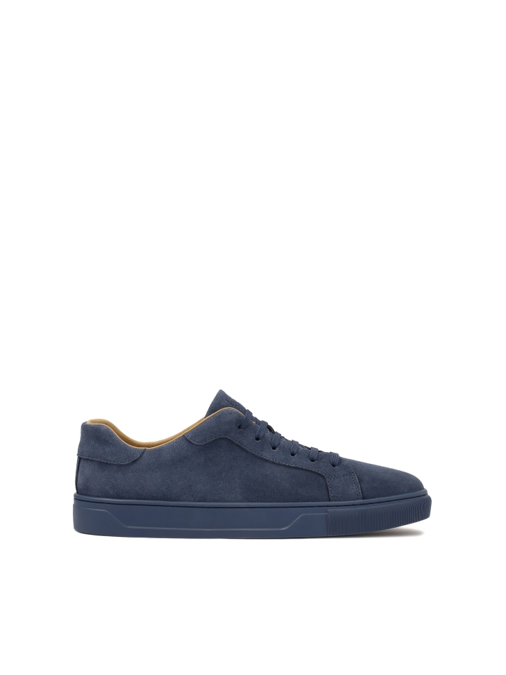 Men's blue suede sneakers
