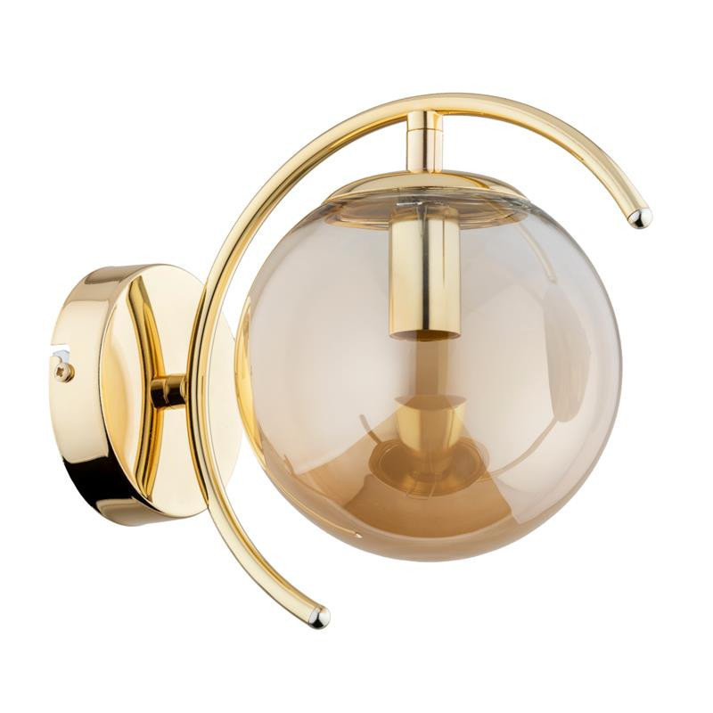 Kinkiet złoty EL DORADO 1xE14x10W wym:15x15x25cm IP20 Alfa