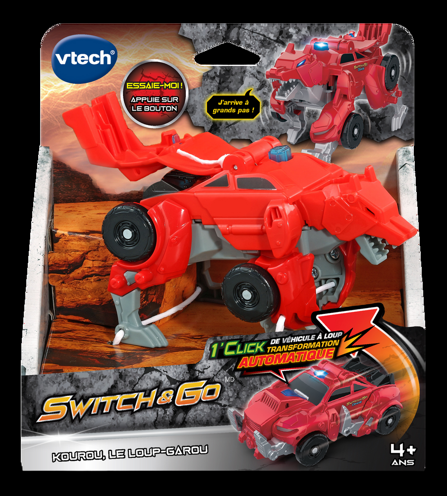 VTech Switch & Go Wolf Fire Chief, French