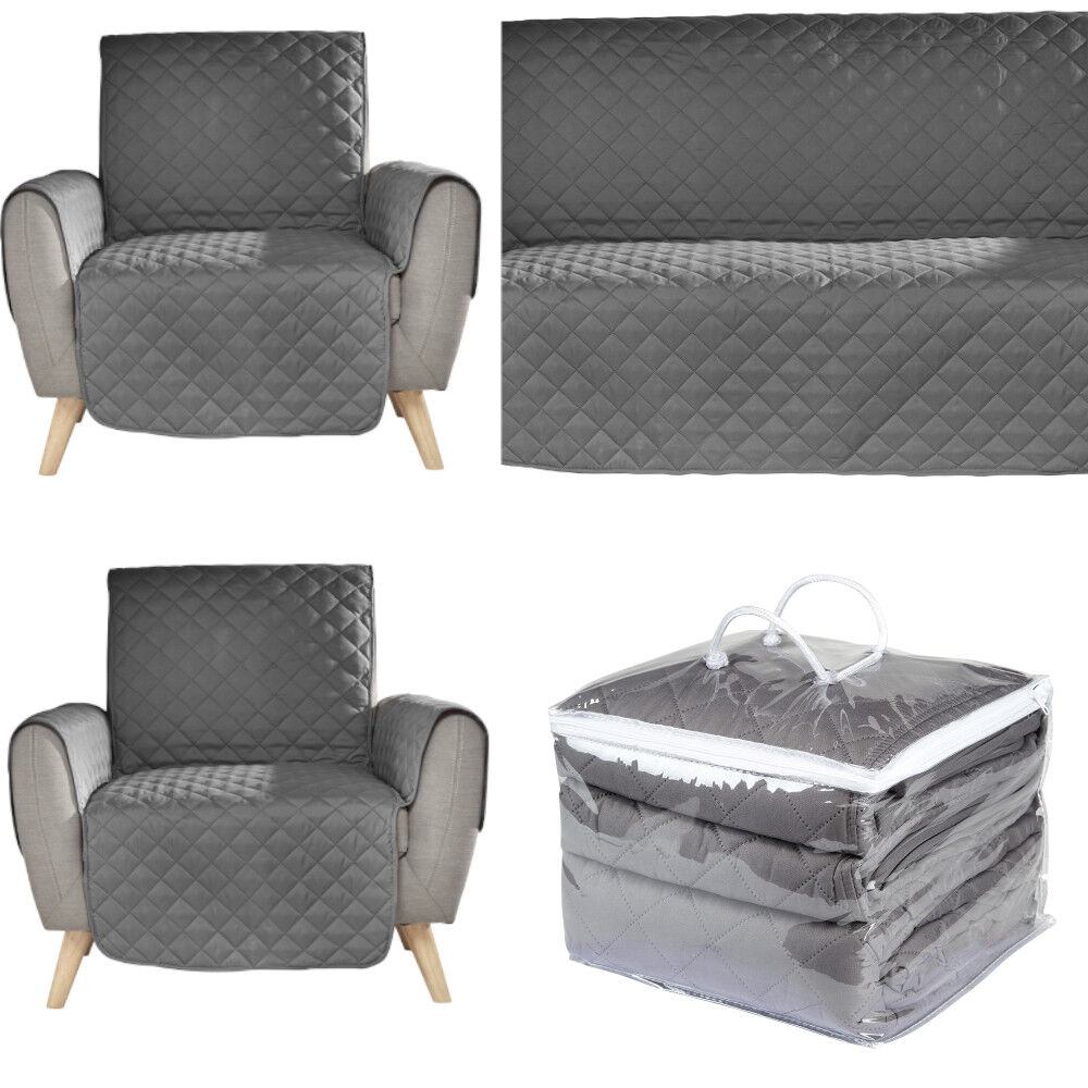 Set protège canapé 3 places et protège fauteuil 1 place x2