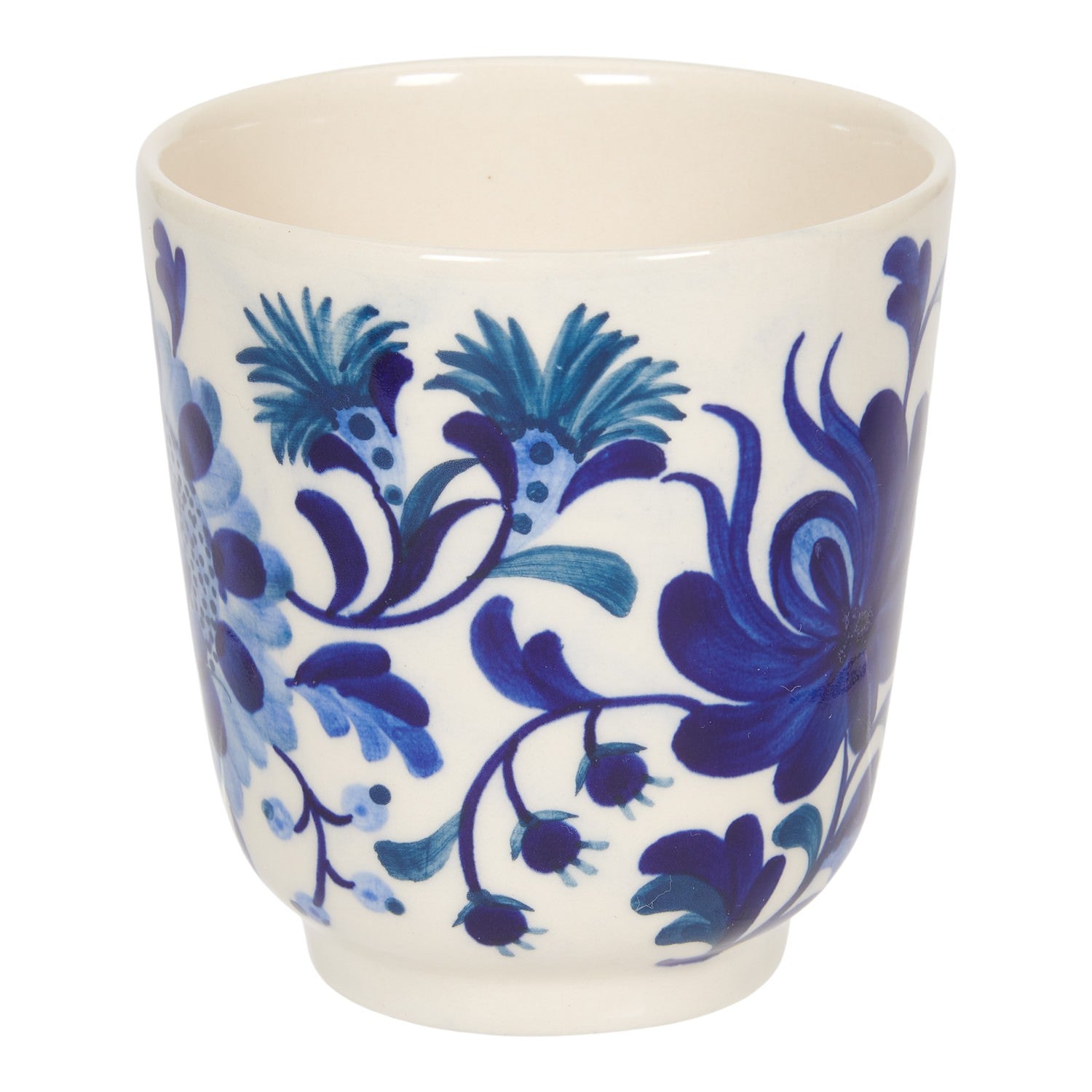 Return to Sender Mok 300 ml Bed of Flowers Blue - handgeschilderd