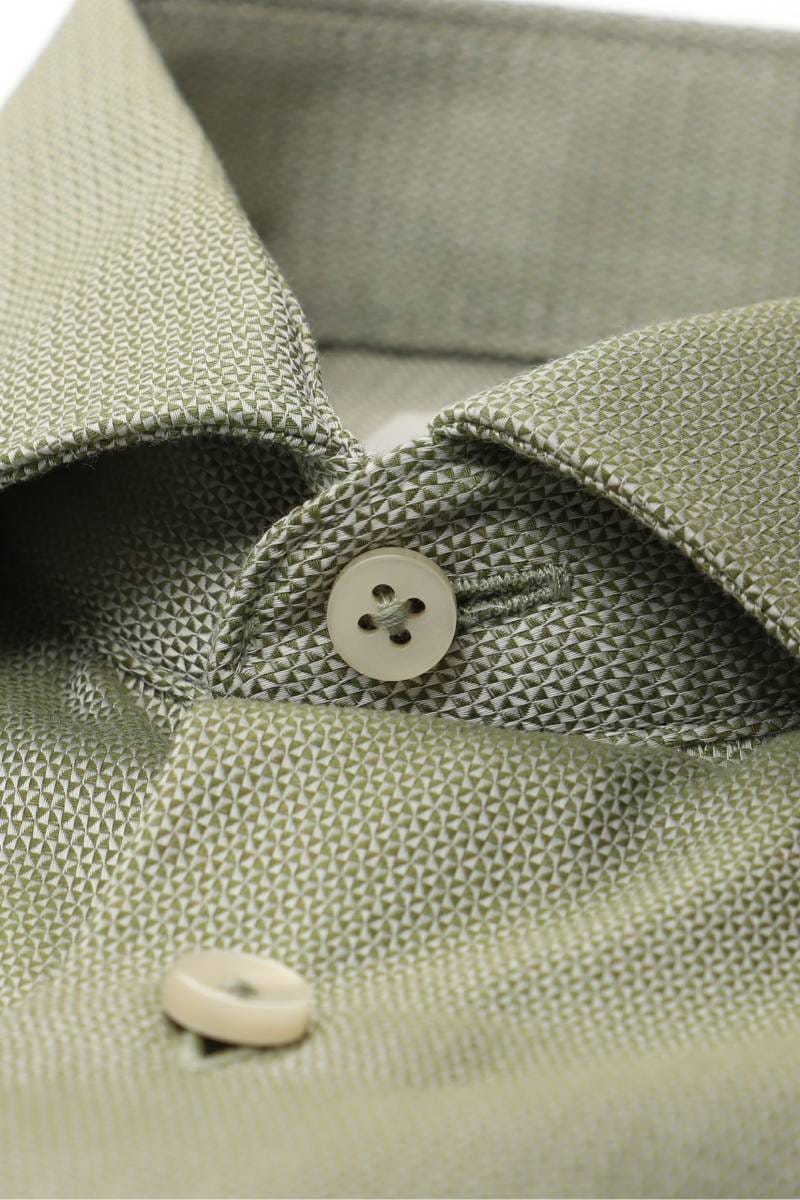 ETERNA Slim Fit Hemd grün, Strukturiert
