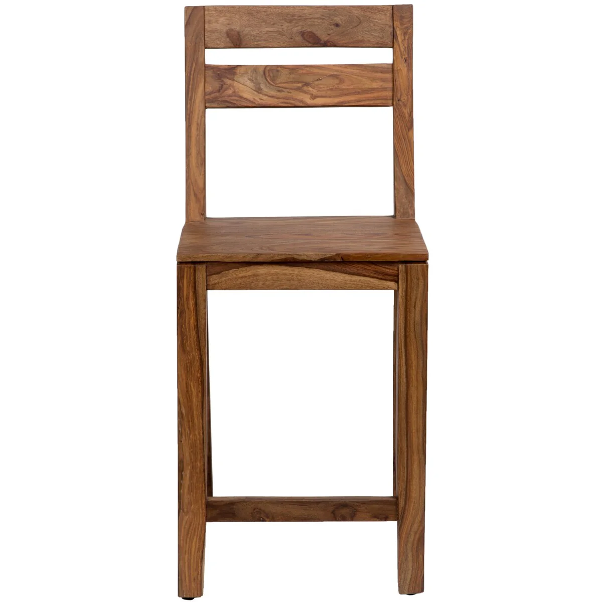 Handmade Wanderloot Urban Sheesham Counter Height Pub Gathering Chair Stool (India) - 39H x 17D x 17W