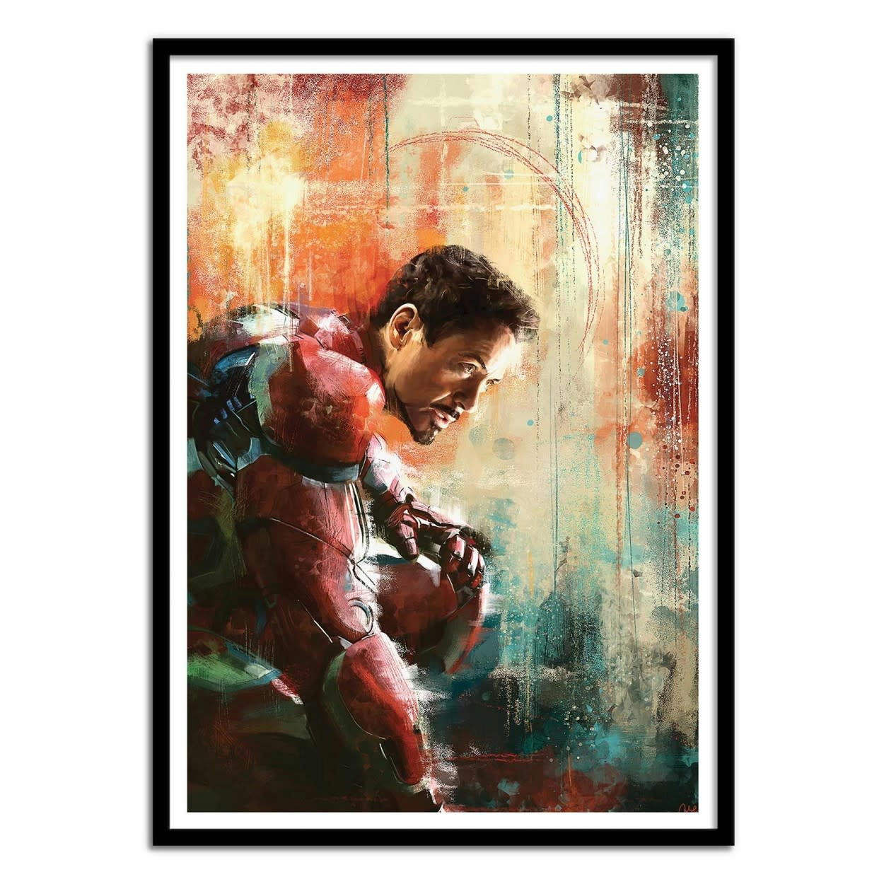 WISESNAIL - IRON MAN - Affiche d'art 30 x 40 cm