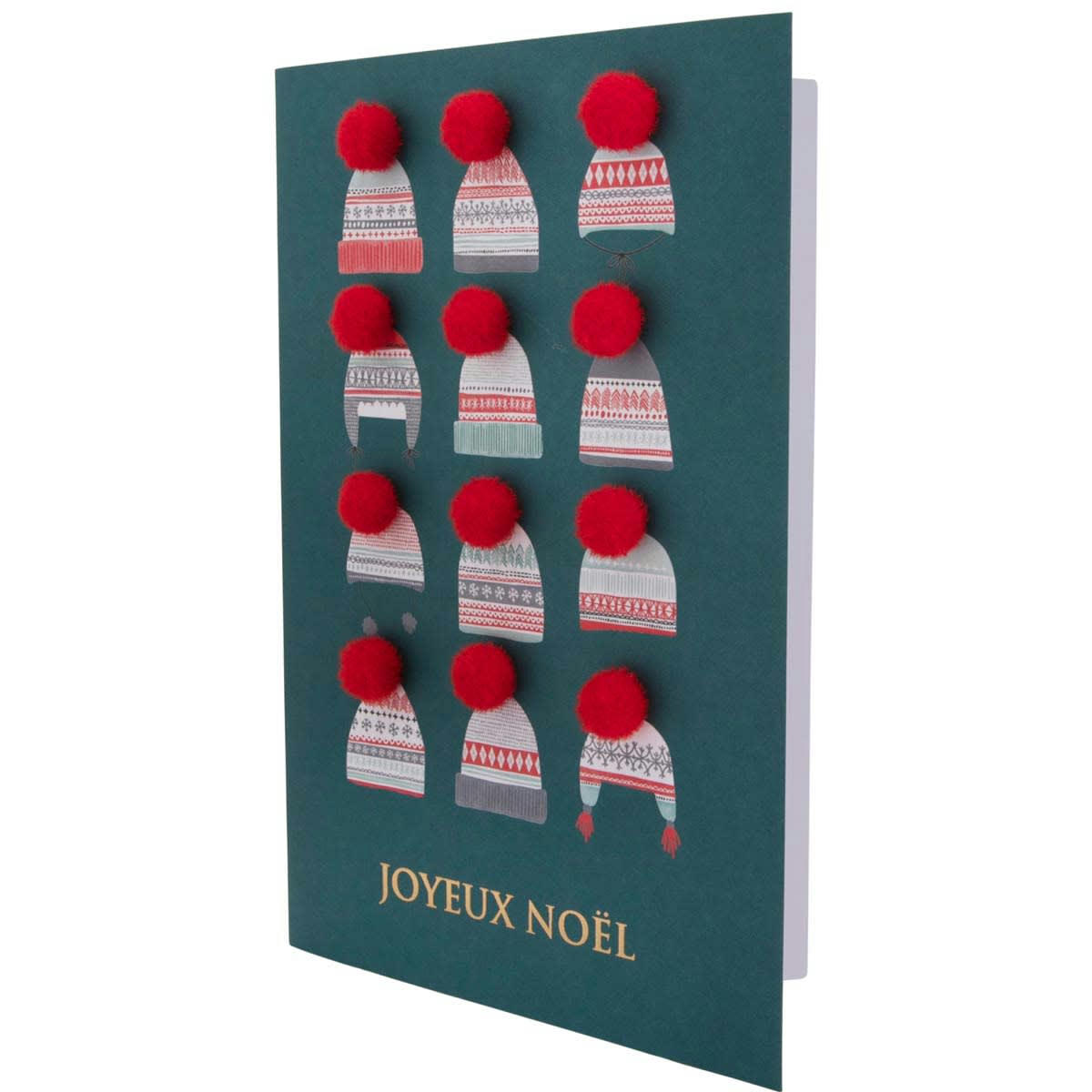- Carte joyeux noël pompons