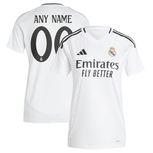 Los Merengues adidas Women's 2024/25 Home Replica Custom Jersey - White