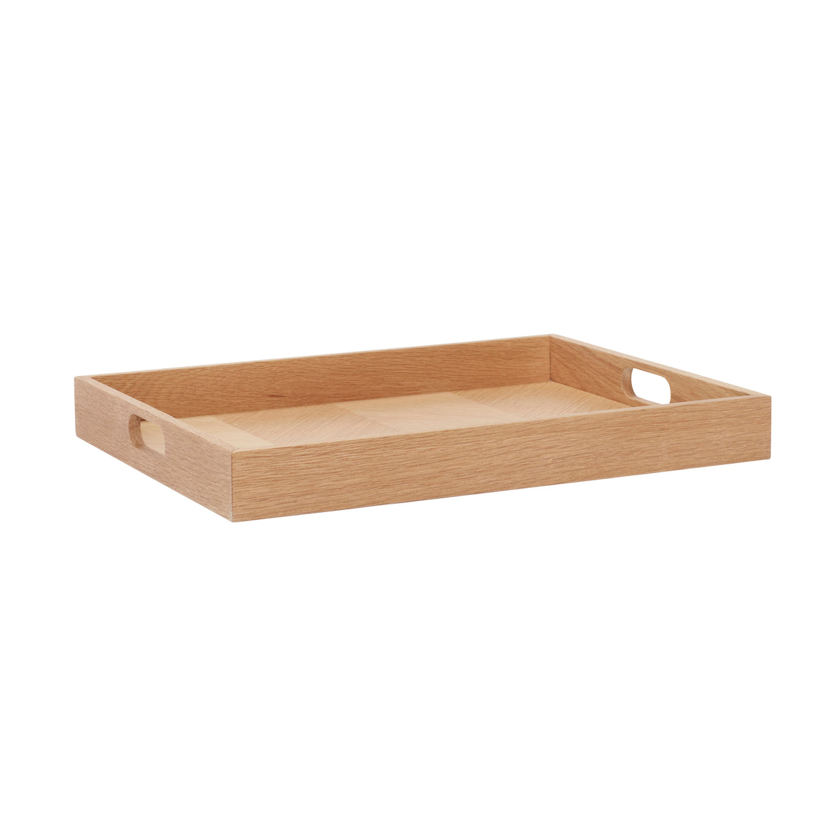 Hübsch dienblad Structure - mdf/eiken fineer/eikenhout - 45x35xh5cm