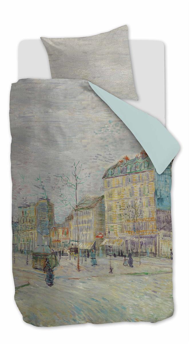 Beddinghouse x Van Gogh Museum Boulevard dekbedovertrek - Eenpersoons - 140x200/220 - Grijs