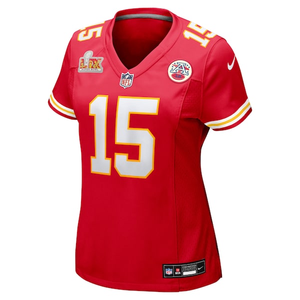 Patrick Mahomes Kansas City Chiefs Nike Women's Super Bowl LIX Game Jersey - Red