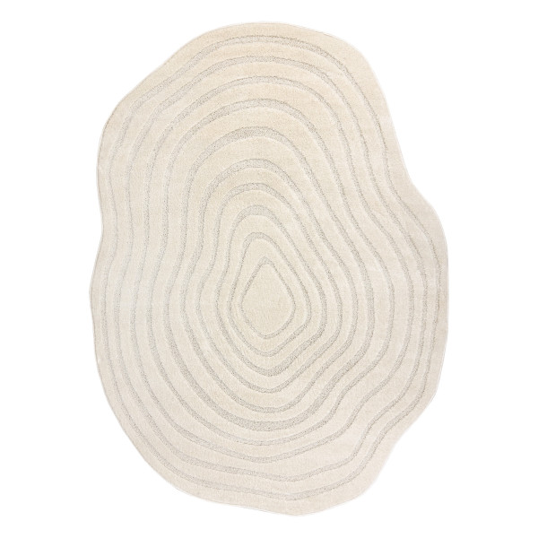 Dywan DUNE 8070 SHAPE krem - Linie, strukturalny, nieregularny 133x190 cm