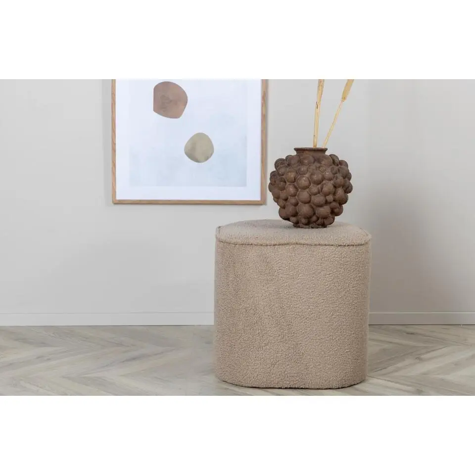 Svea - Arlo poef - teddy - beige