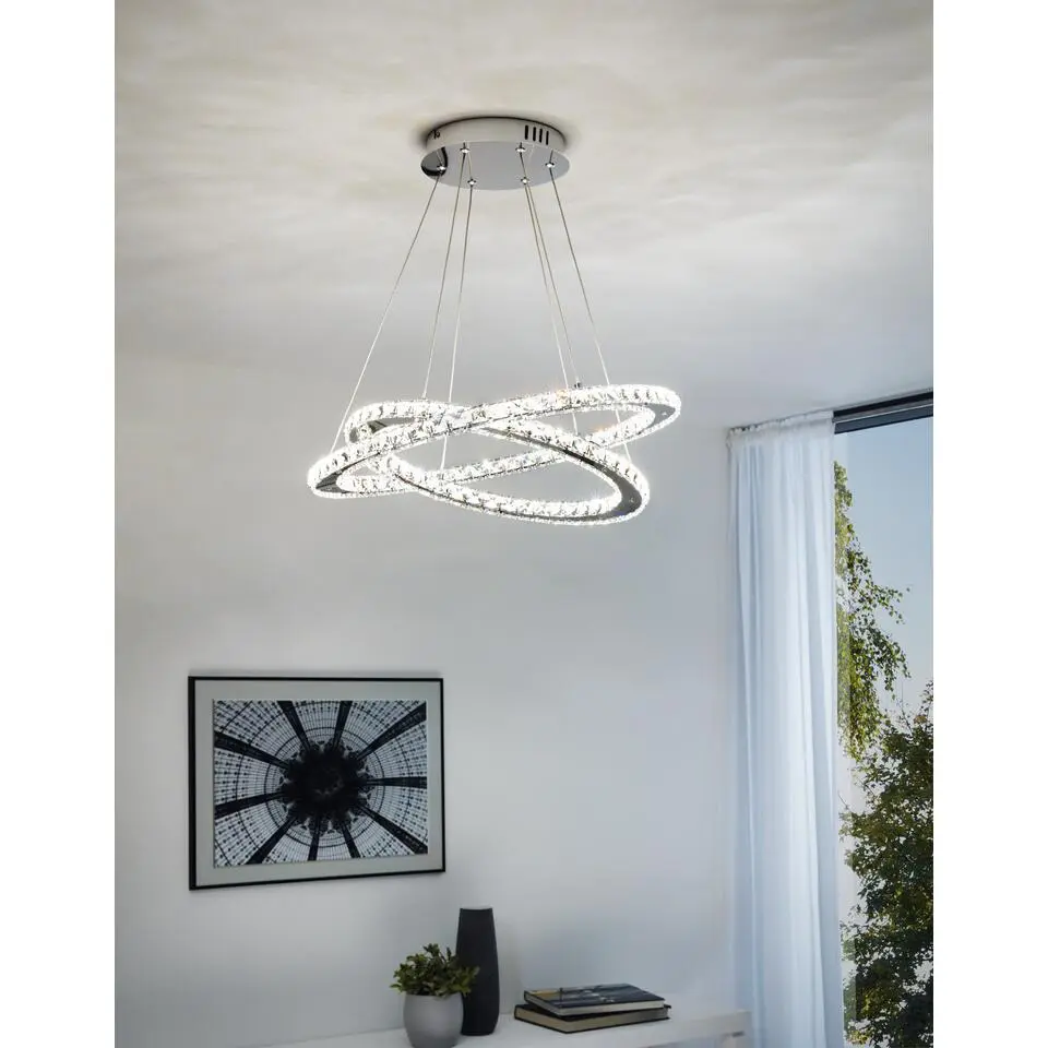 EGLOVarrazo-Hanglamp-LED-&Oslash;550mm.-Chroom-Helder