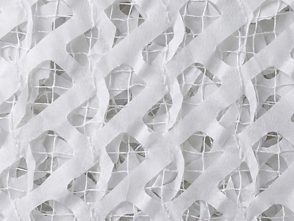 Filet d'ombrage triangulaire polyester Oxford, 3,4 m, blanc - Jardiline