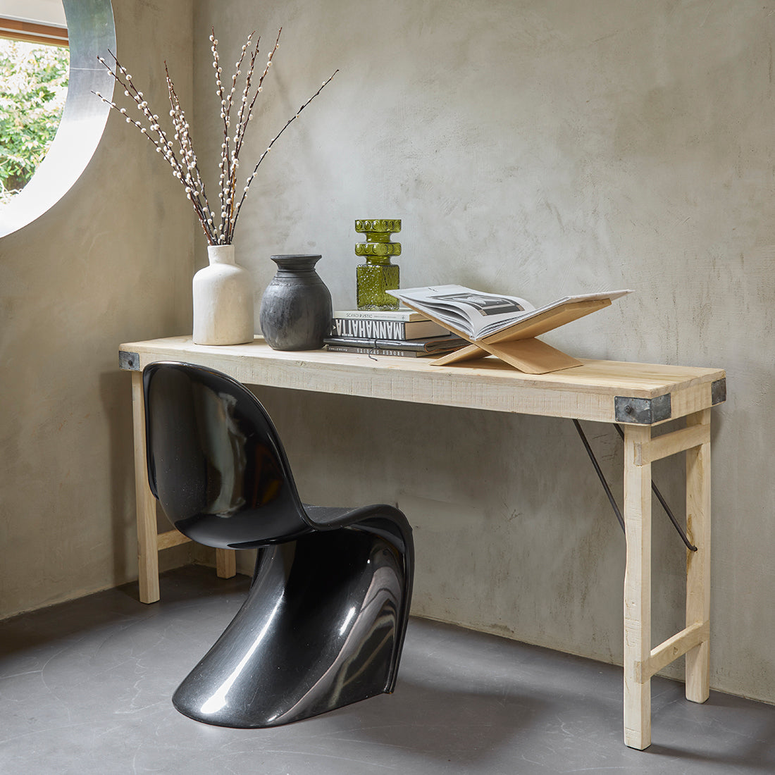 Raw Materials Limewash sidetable