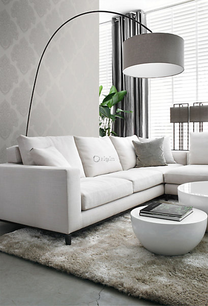 Origin Wallcoverings papier peint ornement taupe 53 cm x 10.05 m