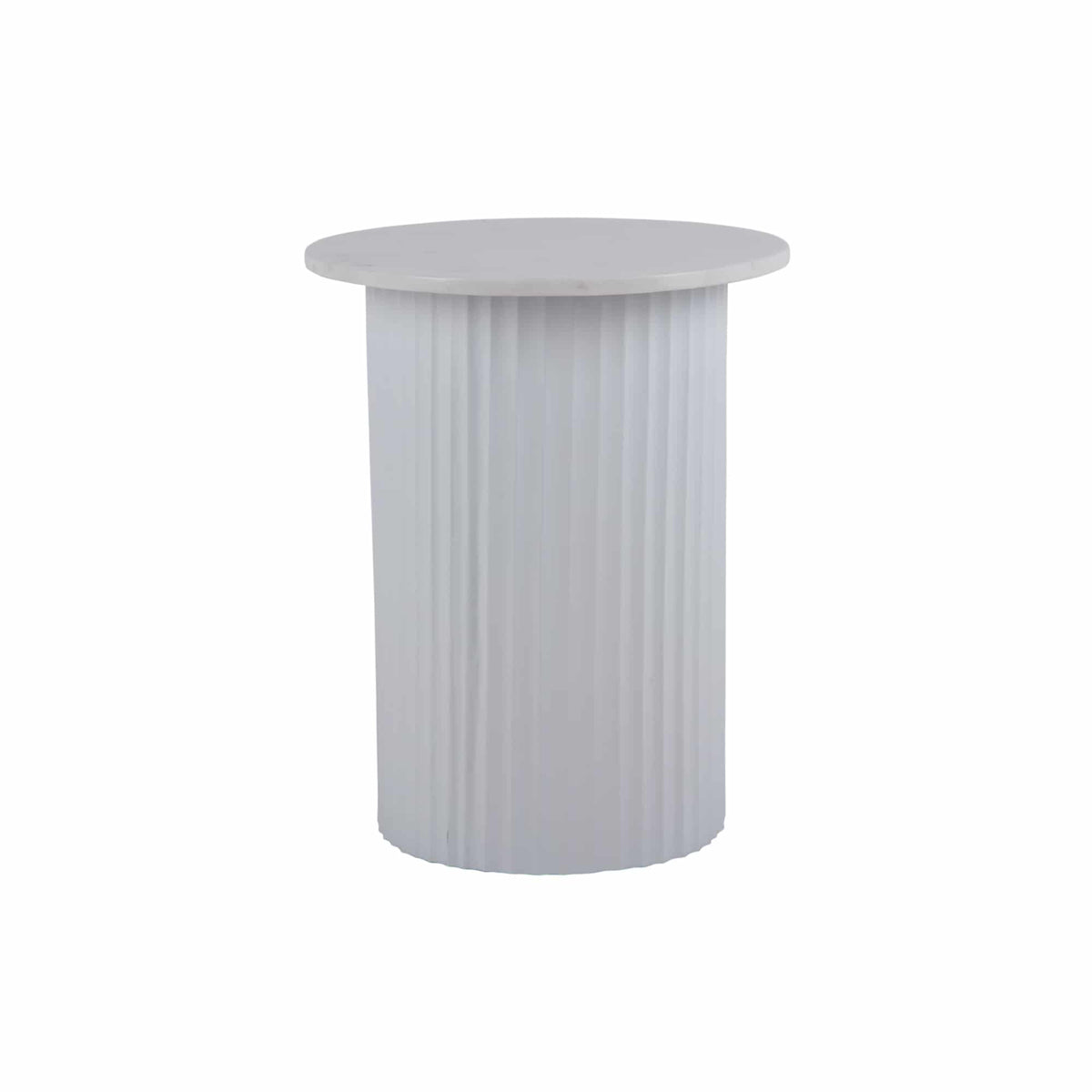 Leitmotiv salontafel Luscious Straight - wit - Ø45cm