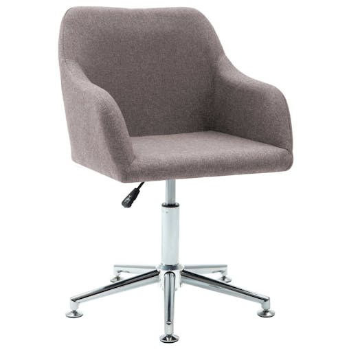 NNEVL Swivel Office Chair Taupe Fabric