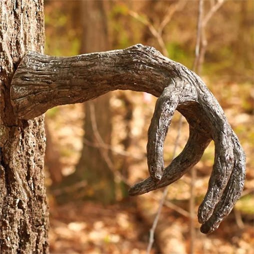 NNEOBA Halloween Tree Demon Face Garden Statue