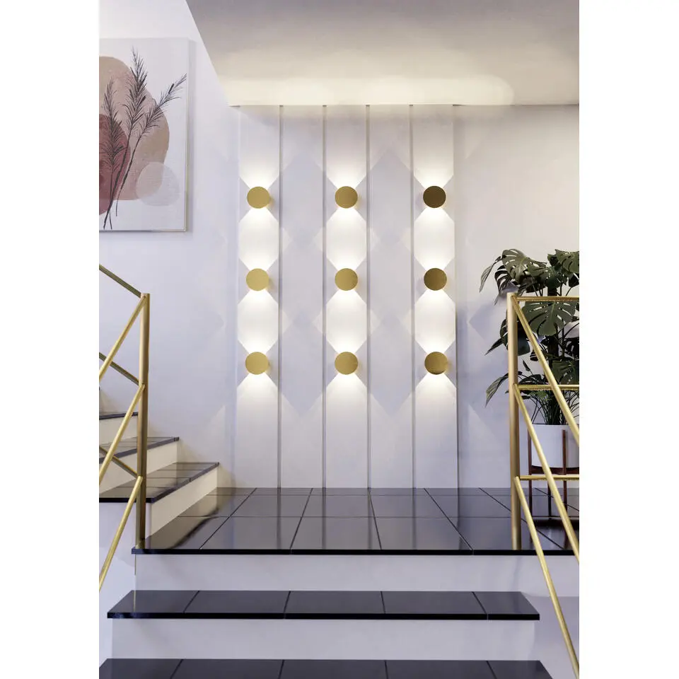 EGLO Talamello Wandlamp - LED - Aluminium - Goud