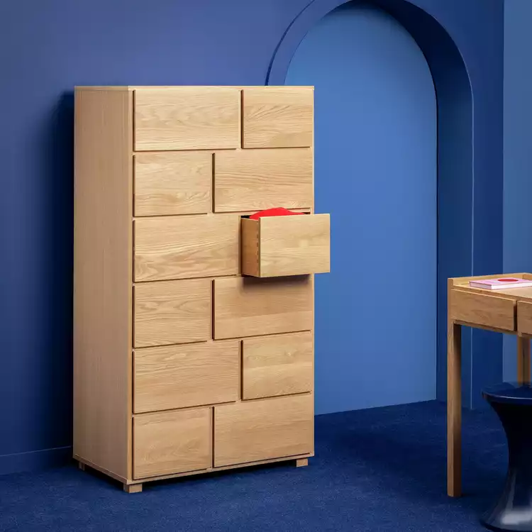 Habitat 60 Hana 12 Drawer Tallboy - Oak