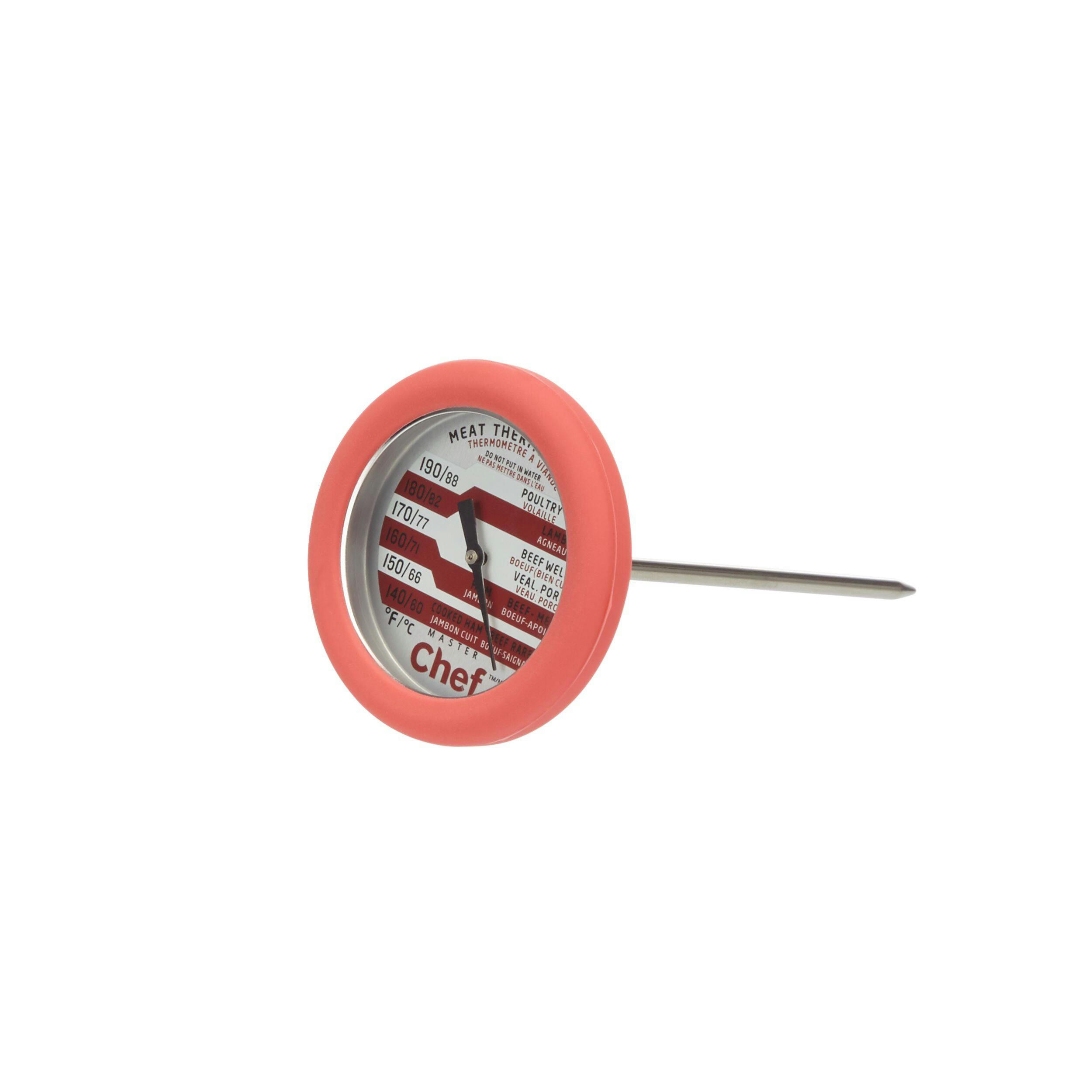 MASTER Chef Silicone BBQ Food & Meat Thermometer with a Stainless Steel Probe